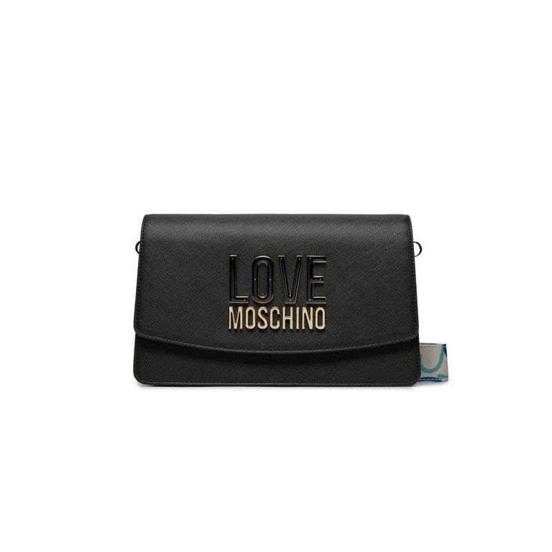 Fashion, accesorii si bijuterii - Femei - Accesorii femei - Genti si rucsacuri femei - Geanta dama Love Moschino jc4209pplq100a Negru 24.5 x 15.5 x 7.5 cm - Infinity.ro