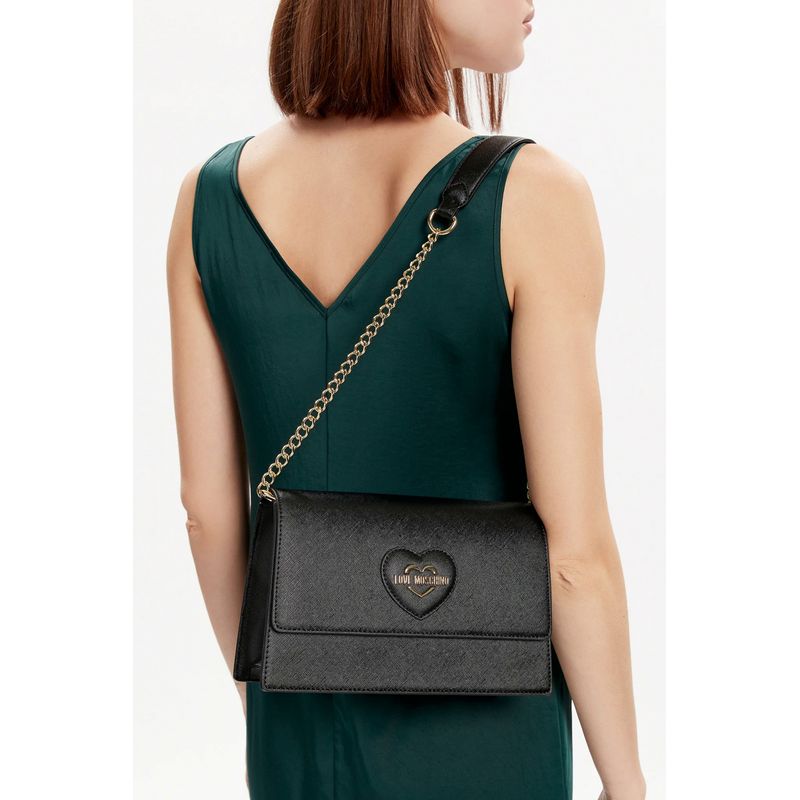 Fashion, accesorii si bijuterii - Femei - Accesorii femei - Genti si rucsacuri femei - Geanta dama Love Moschino jc4260ppkl0000 Negru 26 x 17 x 7 cm - Infinity.ro