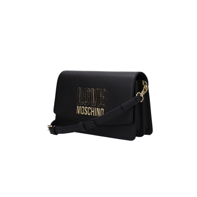 Fashion, accesorii si bijuterii - Femei - Accesorii femei - Genti si rucsacuri femei - Geanta dama Love Moschino jc4209pplq100a Negru 24.5 x 15.5 x 7.5 cm - Infinity.ro