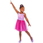 Jucarii, Copii si Bebe - Jucarii si jocuri - Jucarii de rol - Masti si costume copii - Costum Barbie Ballerina pentru fete, 7-8 ani 122-128 cm - Infinity.ro