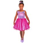 Jucarii, Copii si Bebe - Jucarii si jocuri - Jucarii de rol - Masti si costume copii - Costum Barbie Ballerina pentru fete, 7-8 ani 122-128 cm - Infinity.ro