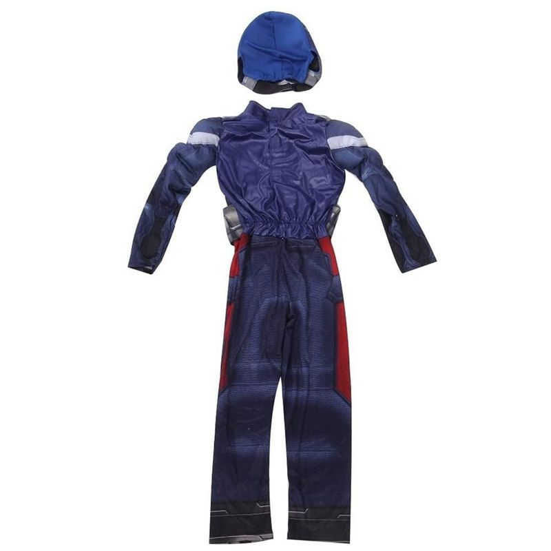 Jucarii, Copii si Bebe - Jucarii si jocuri - Jucarii de rol - Masti si costume copii - Costum Captain America KidMania® cu muschi pentru baieti, 5-7 ani 110-120 cm - Infinity.ro