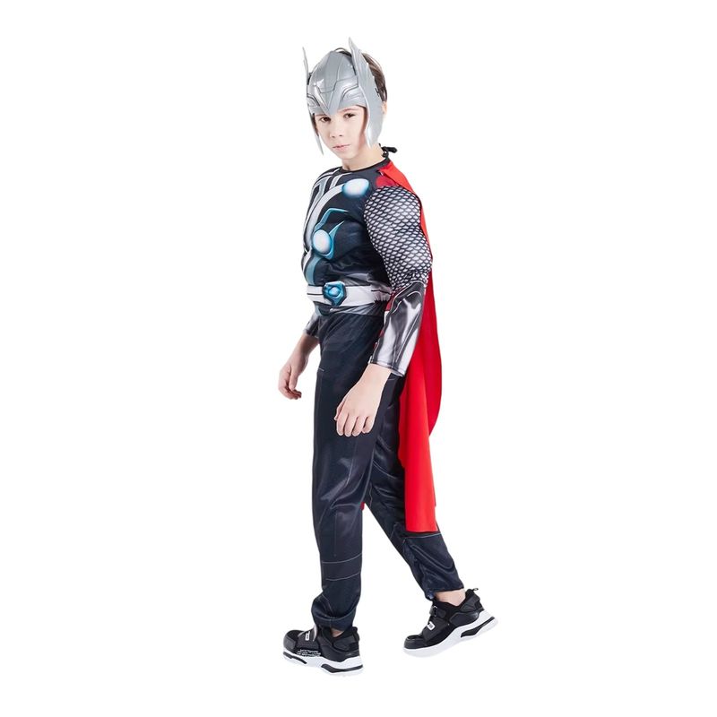 Jucarii, Copii si Bebe - Jucarii si jocuri - Jucarii de rol - Masti si costume copii - Costum Thor KidMania® cu muschi pentru baieti, 5-7 ani 110-120 cm - Infinity.ro