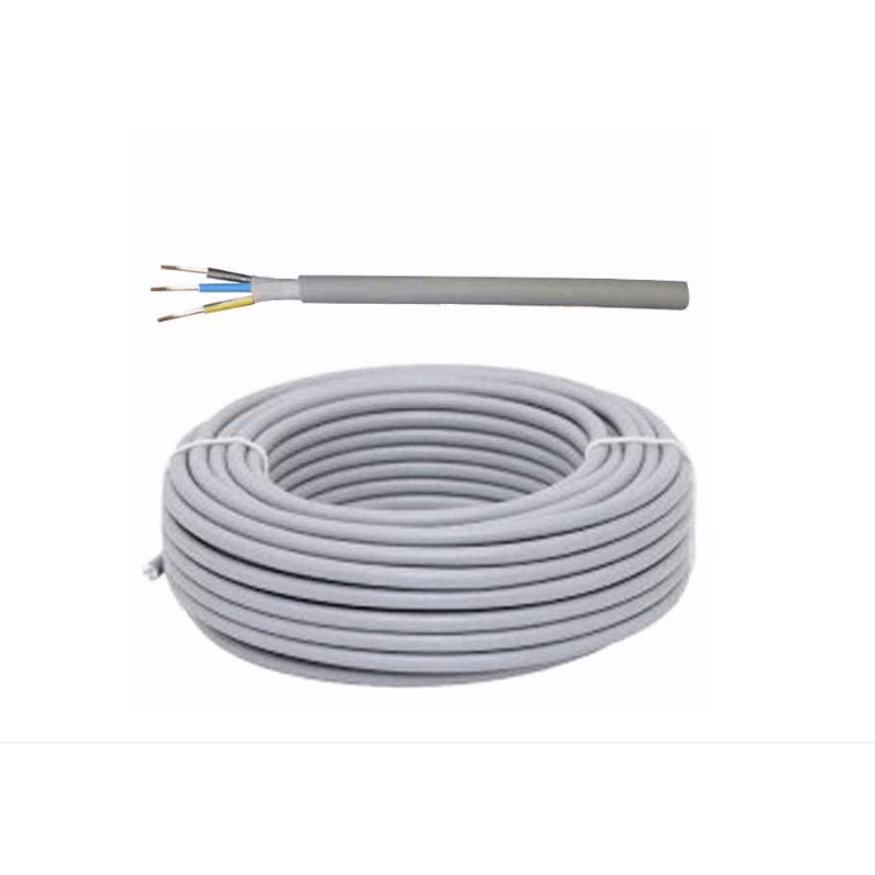 Casa si Gradina - Electrice - Cabluri electrice si conductori - Cablu electric flexibil,Antifoc, Romcablu,MYYM,3 x 1.5, manta PVC, colac 100 m, Alb - Infinity.ro