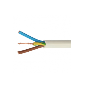 Cablu electric flexibil,Antifoc, Romcablu,MYYM,3 x 1.5, manta PVC, colac 100 m, Alb