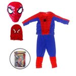 Jucarii, Copii si Bebe - Jucarii si jocuri - Jucarii de rol - Masti si costume copii - Set costum Spiderman KidMania® si masca pentru copii, 5-7 ani 110-120 cm - Infinity.ro