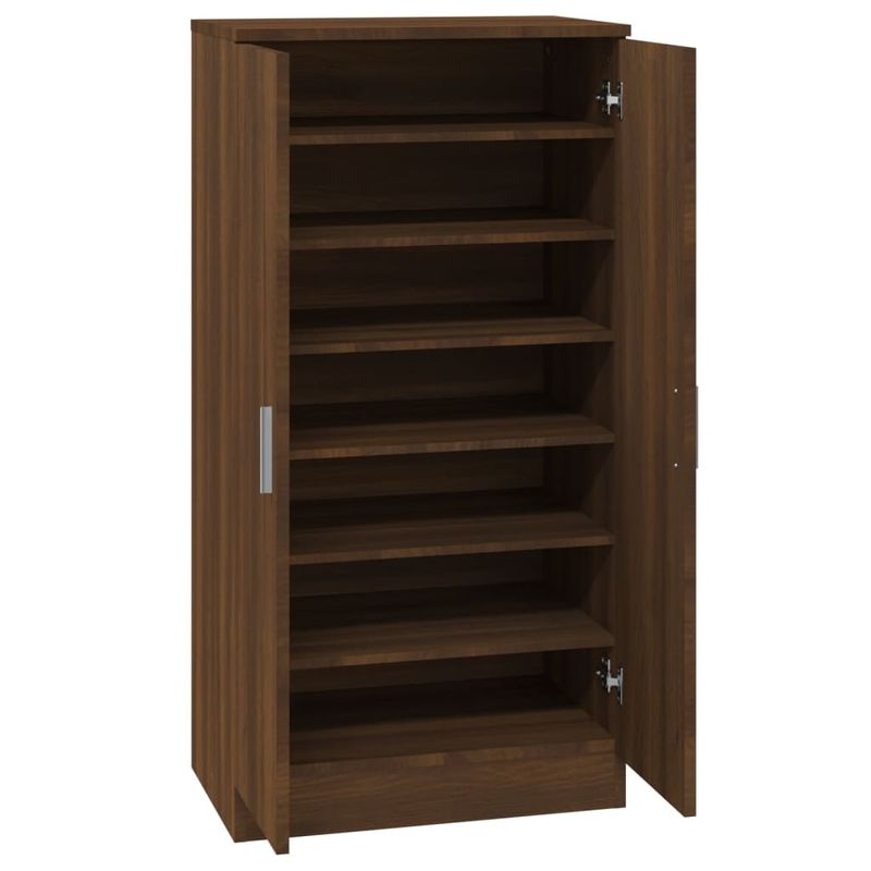 Casa si Gradina - Mobilier - Organizare si depozitare - Organizator incaltaminte - Pantofar, stejar maro, 55x35x108 cm, lemn prelucrat - Infinity.ro