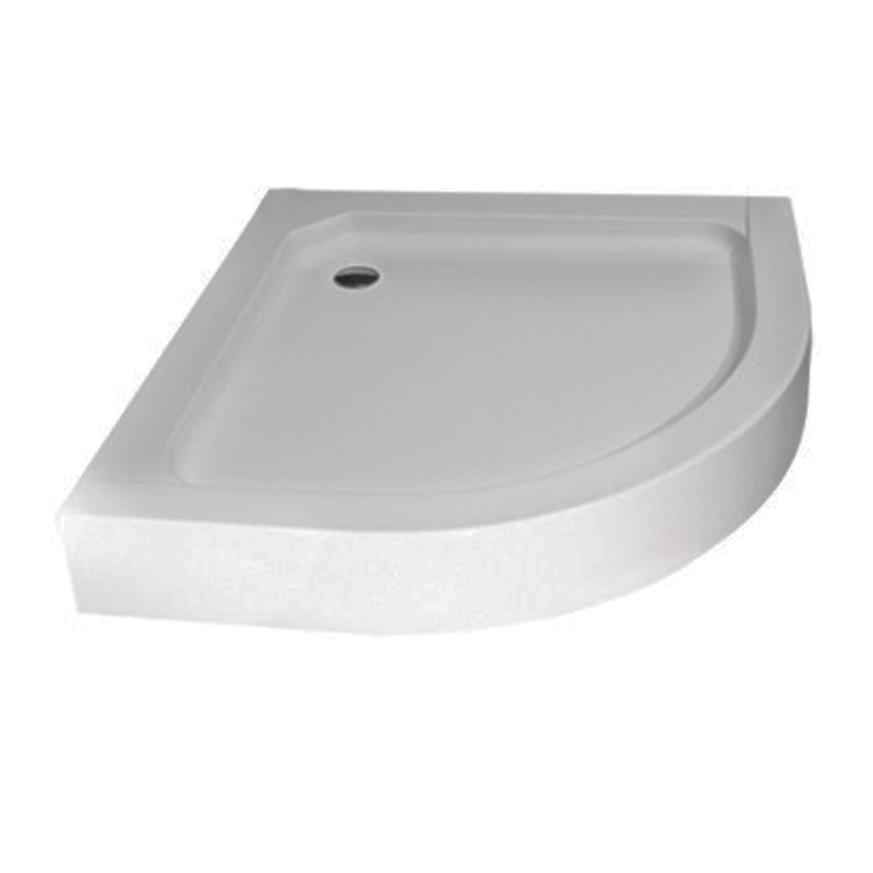 Casa si Gradina - Sanitare - Cazi si cabine de dus - Cadite dus - Cadita de dus,Tempo Line,semirotunda,90 X 90 cm,Acril,Amprenta antiderapanta - Infinity.ro