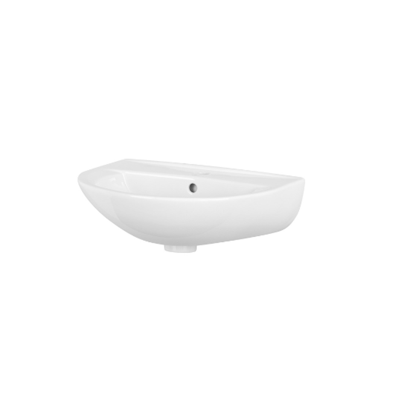 Casa si Gradina - Sanitare - Lavoar baie si accesorii - Lavoare si piedestale - Lavoar din ceramica cu piedestal, culoare alb,ceramica sanitara 50 x 32 x 80 cm - Infinity.ro