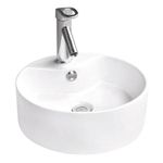 Casa si Gradina - Sanitare - Lavoar baie si accesorii - Lavoare si piedestale - Lavoar pe blat Ibiza, 46.5x46.5 cm, Alb,ceramica sanitara - Infinity.ro