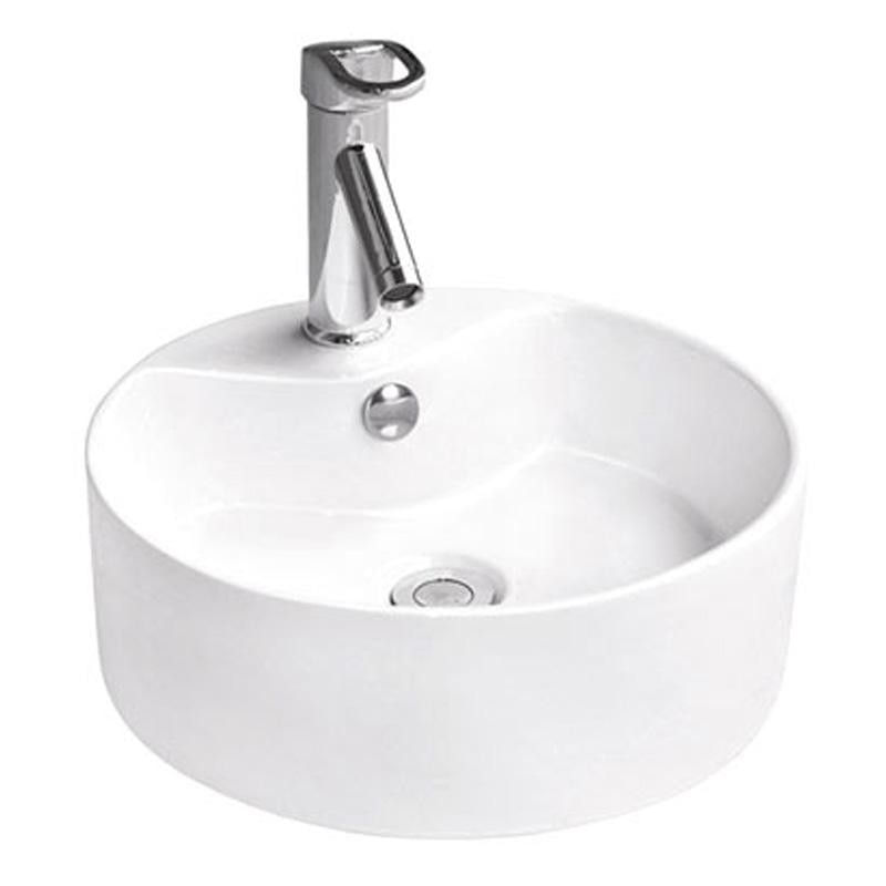 Casa si Gradina - Sanitare - Lavoar baie si accesorii - Lavoare si piedestale - Lavoar pe blat Ibiza, 46.5x46.5 cm, Alb,ceramica sanitara - Infinity.ro