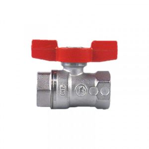 Robinet de trecere cu sfera si fluture Alama 1/2" FI-FI