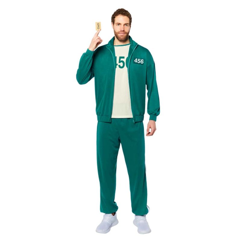 Casa si Gradina - Decoratiuni - Decoratiuni petrecere - Masti si costume carnaval - Costum jucator 456 Squid Game pentru adulti - Jocul Calamarului, L - Infinity.ro