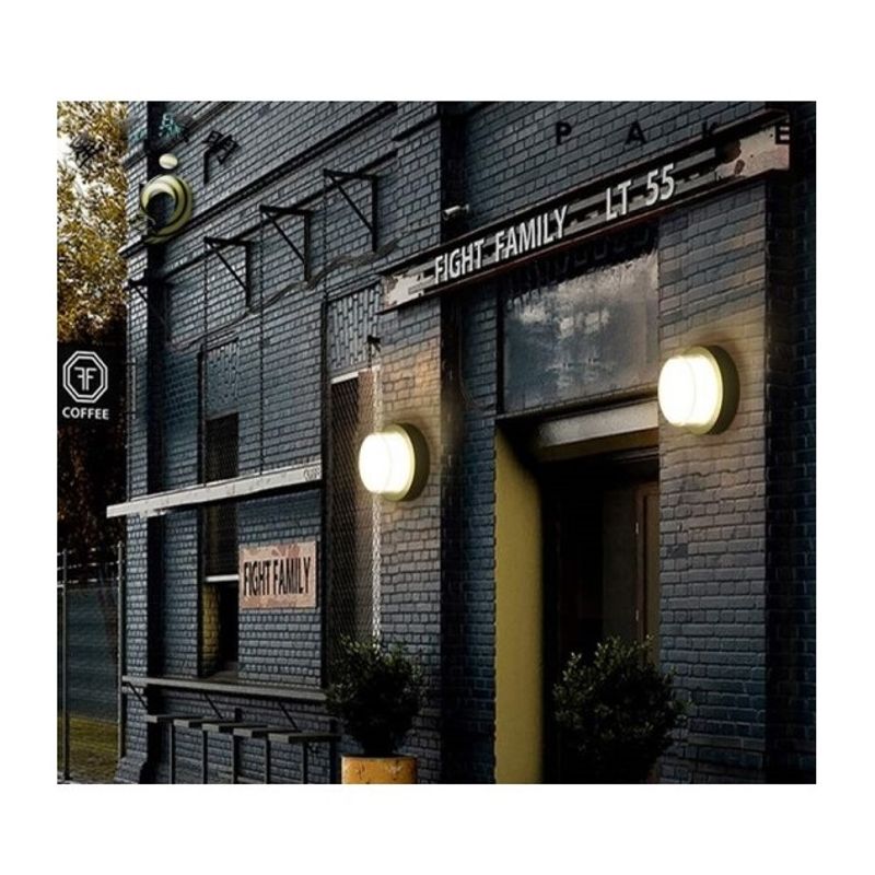 Casa si Gradina - Corpuri si surse de iluminat - Plafoniere, aplice si spoturi - Aplica LED de exterior, Ø160mm, 12W=75W, 3000K, lumina calda, 1080Lm, IP65 - Infinity.ro