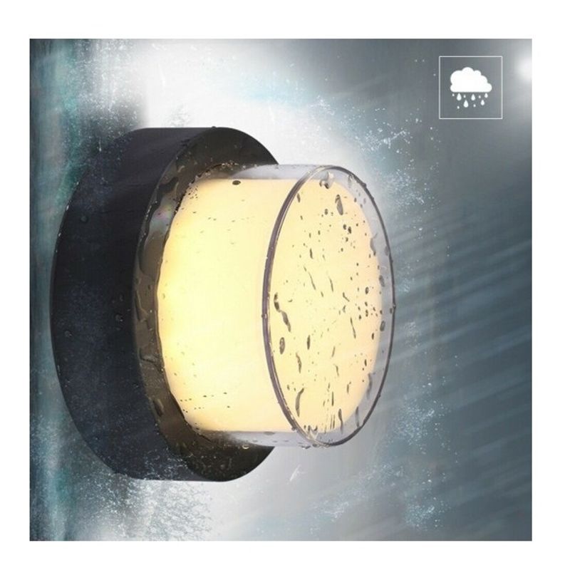 Casa si Gradina - Corpuri si surse de iluminat - Plafoniere, aplice si spoturi - Aplica LED de exterior, Ø160mm, 12W=75W, 3000K, lumina calda, 1080Lm, IP65 - Infinity.ro