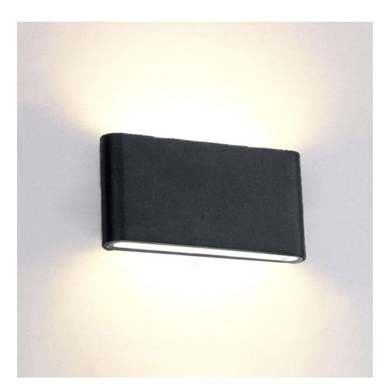 Casa si Gradina - Corpuri si surse de iluminat - Plafoniere, aplice si spoturi - Aplica LED de exterior extra-plata, 6W=40W, 3000K, lumina calda, 540Lm, IP65 - Infinity.ro