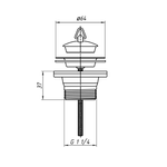 Casa si Gradina - Sanitare - Lavoar baie si accesorii - Accesorii baterii sanitare - Ventil 1,1/2″ pentru chiuvete cu orificiu normal ,Aniplast,M205VEU - Infinity.ro