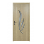 Casa si Gradina - Constructii - Usi interior, exterior si garaj - Usi interior - Usa de interior din lemn cu geam Super Door F03-68-P stanga / dreapta,balamale si clanta incluse,Crem 203 x 68 cm - Infinity.ro