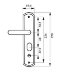 Casa si Gradina - Constructii - Usi interior, exterior si garaj - Usi interior - Usa de interior din lemn cu geam Super Door F03-68-P stanga / dreapta,balamale si clanta incluse,Crem 203 x 68 cm - Infinity.ro