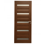 Casa si Gradina - Constructii - Usi interior, exterior si garaj - Usi interior - Usa de interior din lemn cu geam Best Imp G01-88-J stanga / dreapta,balamale si clanta incluse,Stejar auriu 203 x 88 cm - Infinity.ro