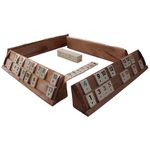 Jucarii, Copii si Bebe - Jucarii si jocuri - Jocuri si puzzle - Jocuri de societate - Joc de societate Remi/Rummy, din lemn masiv,culoare maro - Infinity.ro