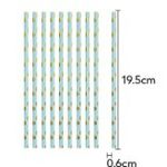 Casa si Gradina - Decoratiuni - Decoratiuni petrecere - Accesorii pentru petrecere - Set 10 paie carton, albastru/auriu - Infinity.ro