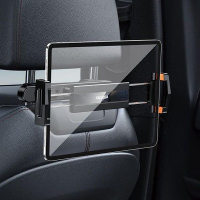 Laptop, Telefoane si Tablete - Telefoane mobile si accesorii - Accesorii Telefoane - Suport si docking telefoane - Suport Auto pentru telefon sau tableta, pridere pe tetiera, rotire 360, Kakusiga KSC-1537, Negru - Infinity.ro