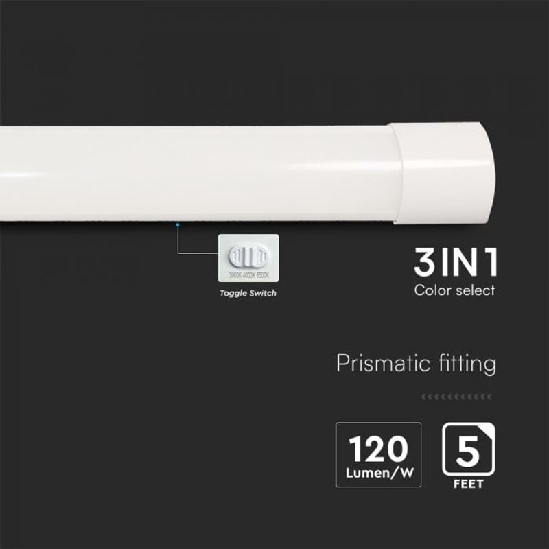 Casa si Gradina - Corpuri si surse de iluminat - Plafoniere, aplice si spoturi - Corp de Iluminat Liniar cu LED 50W, 6000lm, V-TAC, Lumina Calda/Neutra/Rece, 150cm - Infinity.ro