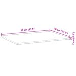 Casa si Gradina - Mobilier - Feronerie si accesorii mobila - Blat de birou netratat, 80x70x2 cm, lemn masiv de acacia - Infinity.ro