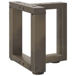 Casa si Gradina - Mobilier - Feronerie si accesorii mobila - Picioare pentru masa cafea in forma T, 2 buc Otel natural Otel, mărime 30x25x(30-31) cm - Infinity.ro