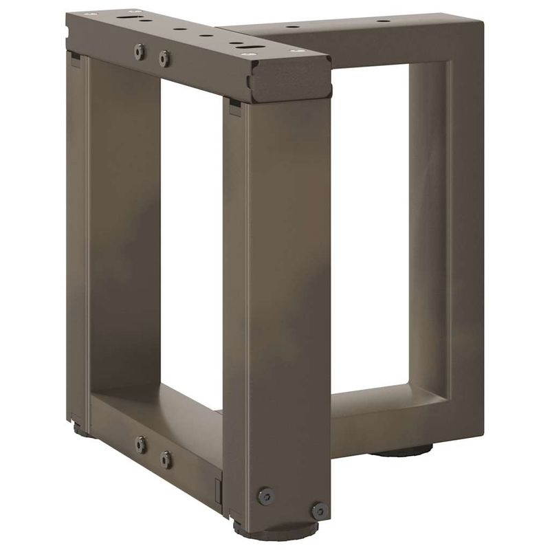 Casa si Gradina - Mobilier - Feronerie si accesorii mobila - Picioare pentru masa cafea in forma T, 2 buc Otel natural Otel, mărime 30x25x(30-31) cm - Infinity.ro