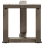 Casa si Gradina - Mobilier - Feronerie si accesorii mobila - Picioare pentru masa cafea in forma T, 2 buc Otel natural Otel, mărime 30x25x(30-31) cm - Infinity.ro