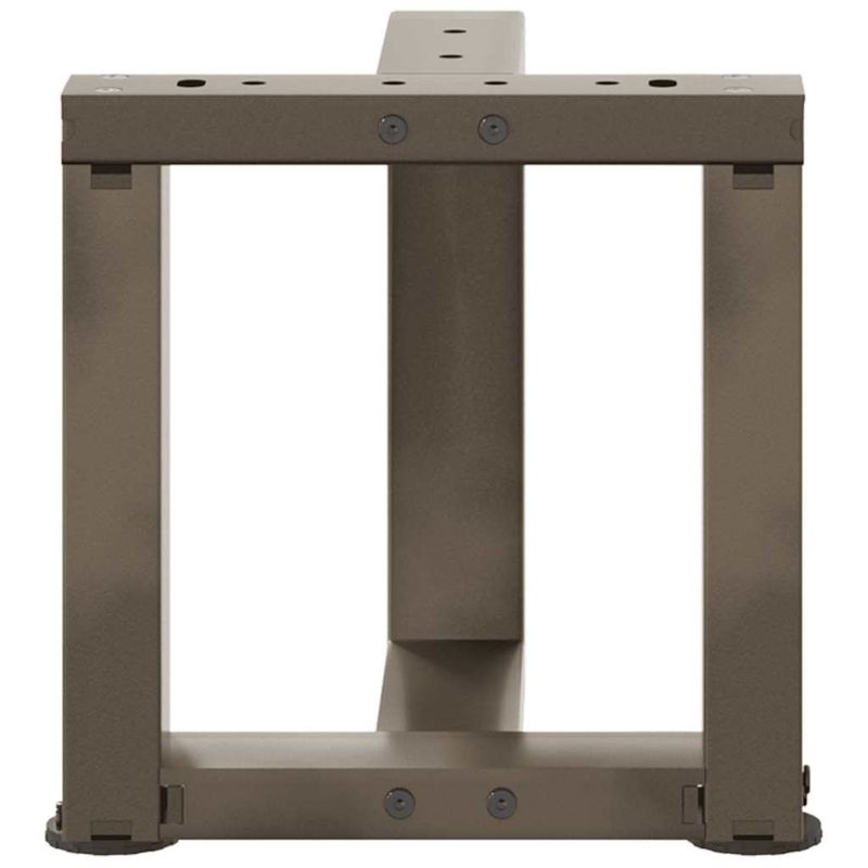 Casa si Gradina - Mobilier - Feronerie si accesorii mobila - Picioare pentru masa cafea in forma T, 2 buc Otel natural Otel, mărime 30x25x(30-31) cm - Infinity.ro