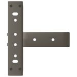 Casa si Gradina - Mobilier - Feronerie si accesorii mobila - Picioare pentru masa cafea in forma T, 2 buc Otel natural Otel, mărime 30x25x(30-31) cm - Infinity.ro