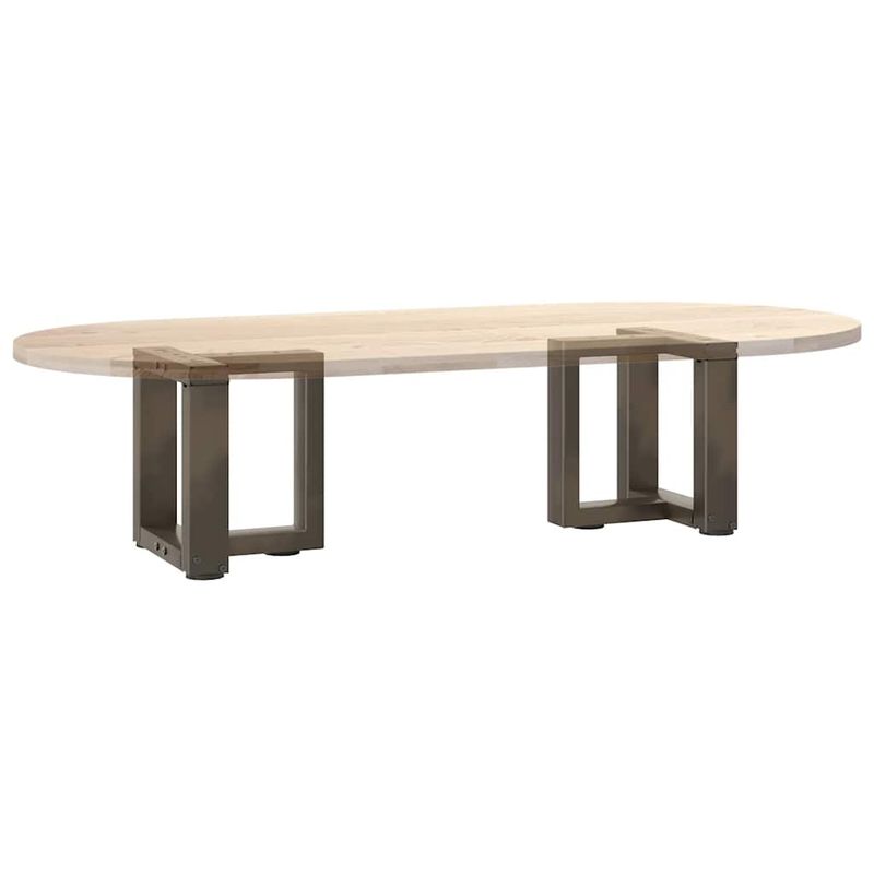 Casa si Gradina - Mobilier - Feronerie si accesorii mobila - Picioare pentru masa cafea in forma T, 2 buc Otel natural Otel, mărime 30x25x(30-31) cm - Infinity.ro