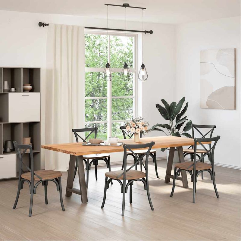 Casa si Gradina - Mobilier - Feronerie si accesorii mobila - Picioare masuta de cafea in forma de A 2 buc 60x(72-73) cm otel - Infinity.ro