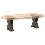 Casa si Gradina - Mobilier - Feronerie si accesorii mobila - Picioare pentru masa cafea in forma X, 2 buc Otel natural Otel, mărime 40x(30-31) cm (80 mm) - Infinity.ro