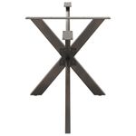 Casa si Gradina - Mobilier - Feronerie si accesorii mobila - Picior de masa in forma paianjen 150x78x(72-73) cm natural otel - Infinity.ro