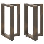 Casa si Gradina - Mobilier - Feronerie si accesorii mobila - Picioare pentru masa in forma de T, 2 buc Otel natural Otel, mărime 60x35x(72-73) cm - Infinity.ro
