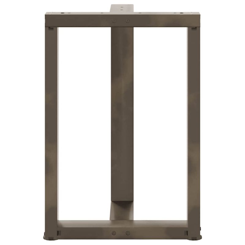 Casa si Gradina - Mobilier - Feronerie si accesorii mobila - Picioare pentru masa in forma de T, 2 buc Otel natural Otel, mărime 60x35x(72-73) cm - Infinity.ro
