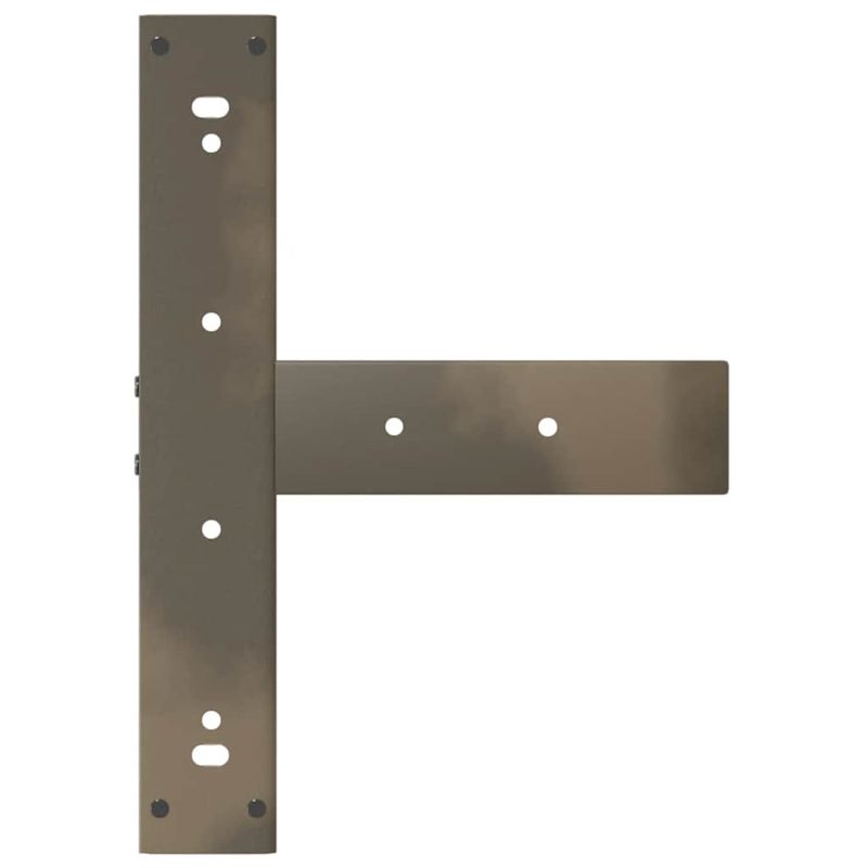Casa si Gradina - Mobilier - Feronerie si accesorii mobila - Picioare pentru masa in forma de T, 2 buc Otel natural Otel, mărime 60x35x(72-73) cm - Infinity.ro