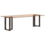 Casa si Gradina - Mobilier - Feronerie si accesorii mobila - Picioare pentru masa in forma de T, 2 buc Otel natural Otel, mărime 60x35x(72-73) cm - Infinity.ro