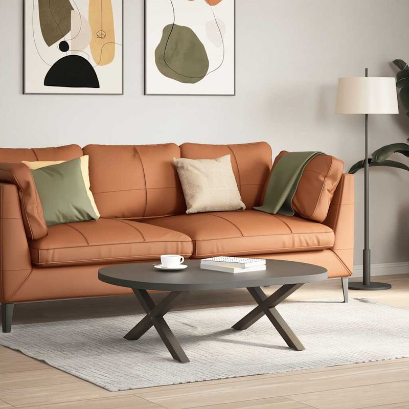 Casa si Gradina - Mobilier - Feronerie si accesorii mobila - Picioare pentru masa cafea in forma X, 2 buc Otel natural Otel, mărime 70x(30-31) cm (40 mm) - Infinity.ro