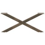 Casa si Gradina - Mobilier - Feronerie si accesorii mobila - Picioare pentru masa cafea in forma X, 2 buc Otel natural Otel, mărime 70x(30-31) cm (40 mm) - Infinity.ro