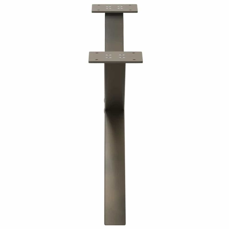 Casa si Gradina - Mobilier - Feronerie si accesorii mobila - Picioare pentru masa cafea in forma X, 2 buc Otel natural Otel, mărime 70x(30-31) cm (40 mm) - Infinity.ro