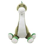 Jucarii, Copii si Bebe - Jucarii si jocuri - Jucarii de plus - Jucarie dinozaur Brontosaurus, verde, plus, mărime 100x65 cm - Infinity.ro
