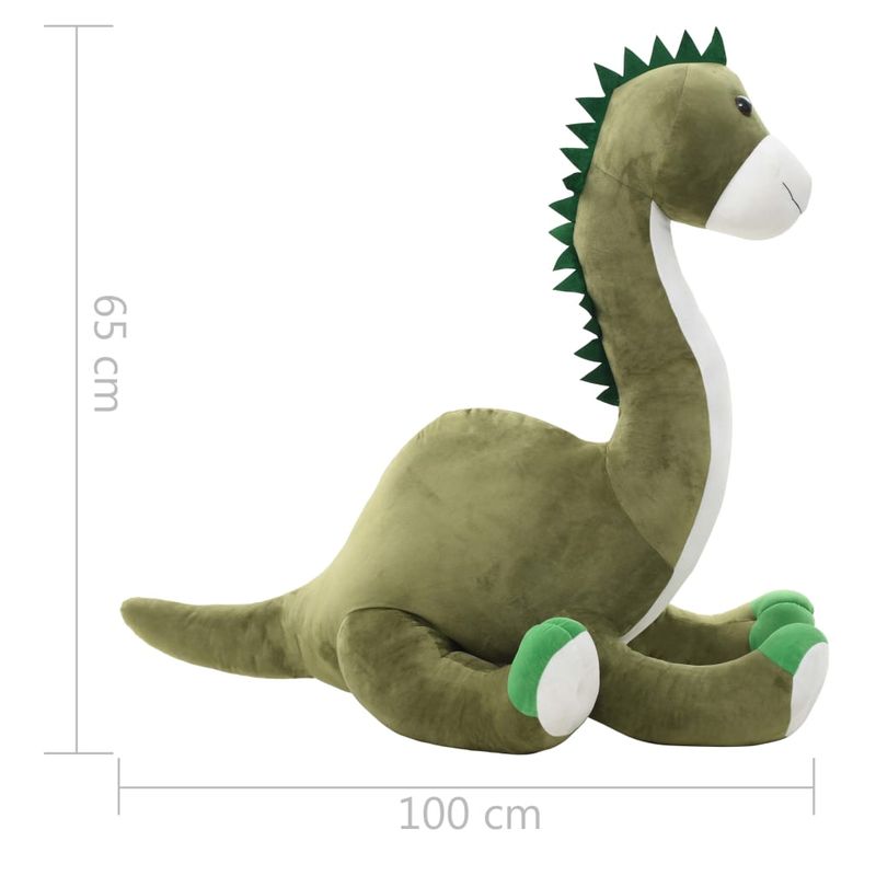 Jucarii, Copii si Bebe - Jucarii si jocuri - Jucarii de plus - Jucarie dinozaur Brontosaurus, verde, plus, mărime 100x65 cm - Infinity.ro
