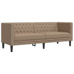 Casa si Gradina - Mobilier - Seturi de mobilier - Seturi living - Set canapele Chesterfield cu 2 locuri, cappuccino, piele eco. - Infinity.ro