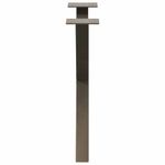 Casa si Gradina - Mobilier - Feronerie si accesorii mobila - Picioare pentru masuta cafea in forma X, 2 buc Otel natural Otel, mărime 60x(42-43) cm (40 mm) - Infinity.ro