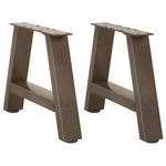Casa si Gradina - Mobilier - Feronerie si accesorii mobila - Picioare masuta cafea in forma A 2 buc 50x(30-31) cm otel - Infinity.ro